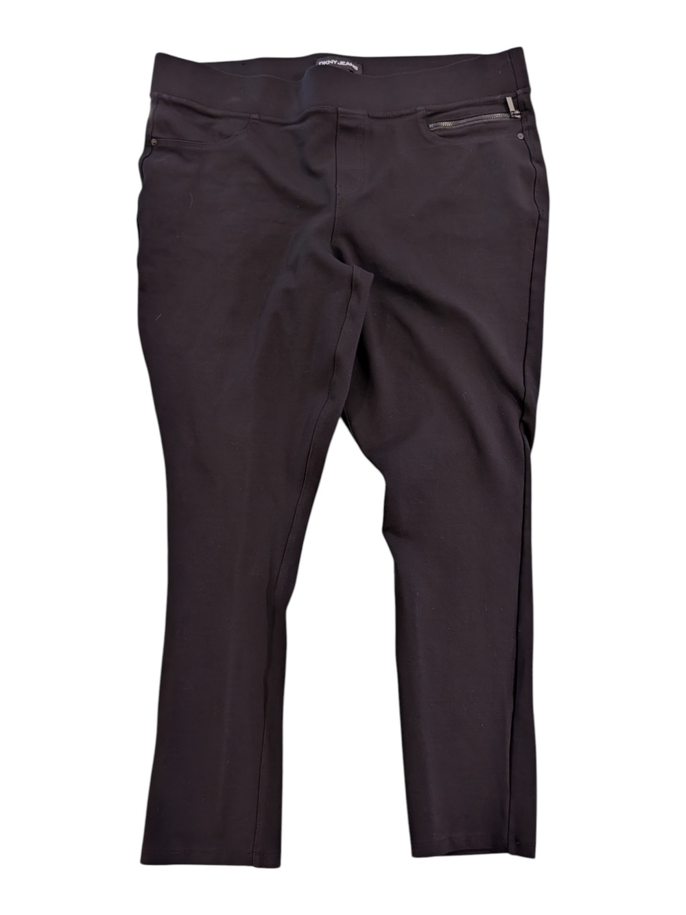 Dkny Black Ankle Cropped Slim Stretch Women's Pants